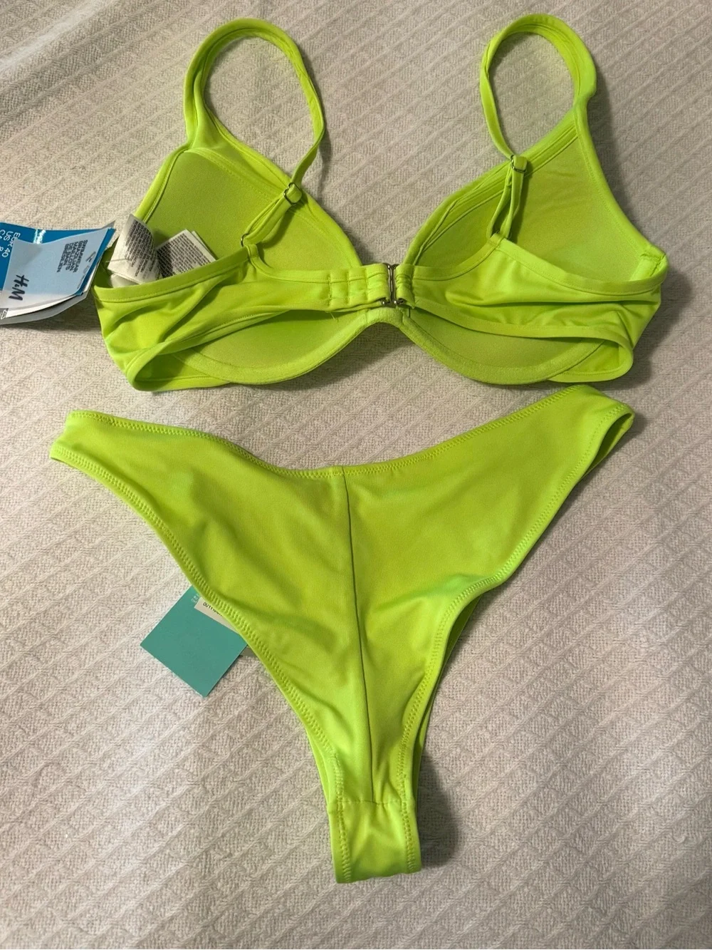 Neon Lime Push-Up Bikini Set - Women Swim